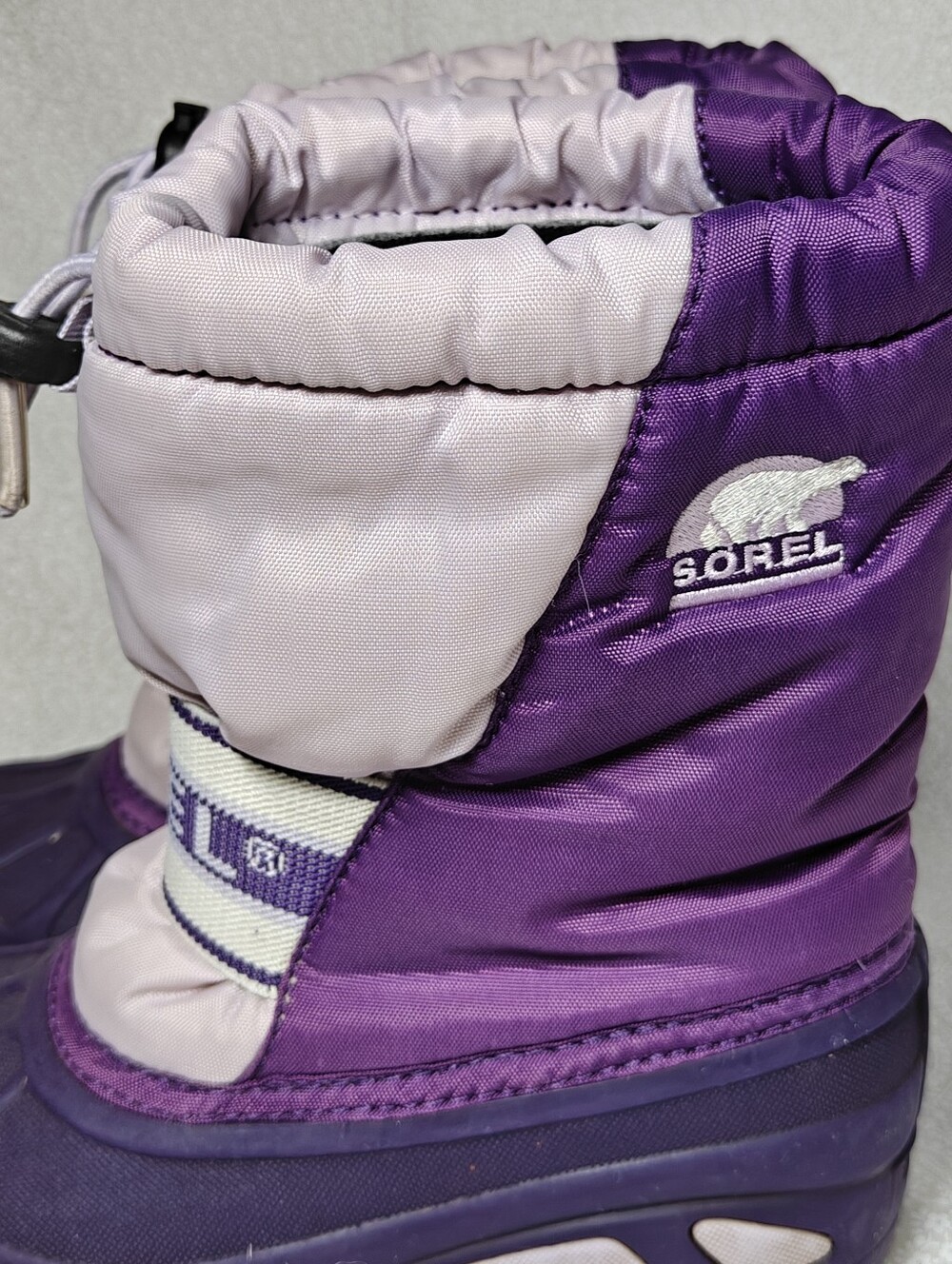 Sorel Youth Cub Insulated Purple Lavender Winter Snow Boots Toddler Girl's 12 - Picture 4 of 11
